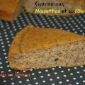 Gâteau aux noisettes et au rhum