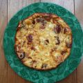 Clafoutis au jambon de Parme et tomates séchées