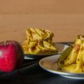 Aumônières au curcuma et aux pommes caramélisées