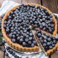 Tarte aux myrtilles et au pain d'épices