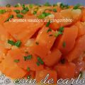Carottes sautées au gingembre