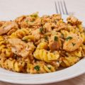 Sauce poulet à la moutarde et ses pâtes
