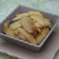Poêlée de pommes flambées & sauce aux figues