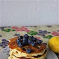 Pancakes aux myrtilles et citron