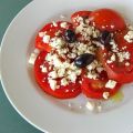 Salade de tomates et fromage féta