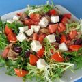 Salade de tomates et chicorée au thon