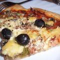 Pizza trois fromages aux olives, Recette[...]