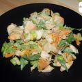 Salade de poulet aux abricots et aux amandes