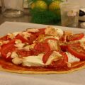 Tarte fine au saumon façon pizza