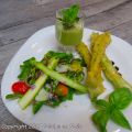 Beignets d'asperges, salade d'asperges et[...]