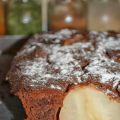 Gâteau choco coeur poire