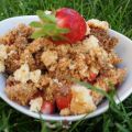 Fraises et son crumble noix de coco