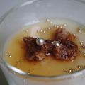 Panacotta sur lit de crème de marrons