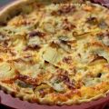 Quiche poireau-gorgonzola