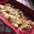 Crumble pomme-fraise et flocons d'avoine