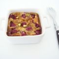Clafoutis aux framboises et pistaches !