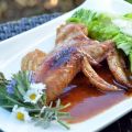 Ailes et pilons de poulet au sirop d'érable