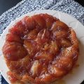 Tarte tatin vanillée, crème à la vanille