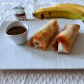 Nems banane Nutella sauce chocolat (Nems banana[...]