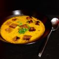 Velouté de potimarron au pain d'épices