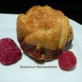 Muffins marbrés à la framboise.