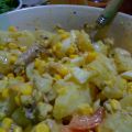 Salade de pommes de terre moutardeé au maquereau