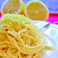Spaghetti al limone... et résultat du concours!