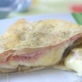 Filo jambon fromage champignons