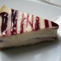 The cheesecake chocolat blanc framboise