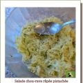 Salade de chou-rave râpé et pistaché