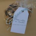 Cadeaux gourmands : petits sablés au chocolat