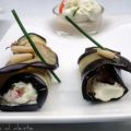 Entrée - Roulés d'aubergines
