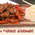 Boeuf aux Poivrons Miel Et Sésame