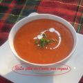 POTAGE AUX POIVRONS ROUGES GRILLÉS
