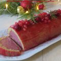 Bûche de Noël à la framboise et à la noix de[...]