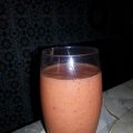 Jus de pêche et Fraises