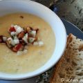 Crème de poireaux et salsa de pommes
