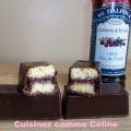 Moelleux cranberries myrtilles coque en chocolat