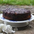 Gâteau renversé aux mûres et lait de coco