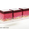 Carrés aux fruits rouges et au yaourt