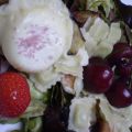 Salade full figue, crottin de Chavignol gratiné