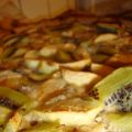 Tarte pommes/kiwis à la crème d'amande et aux[...]