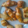 Mini feuilletés au chocolat et mini croissant,[...]