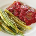 Magret de canard avec sauce aux framboises