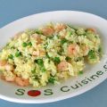 Riz frit aux crevettes