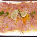 CARPACCIO DE THON FRAIS AU BASILIC ET FLEUR DE[...]