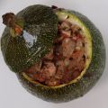 Courgette farcie avec les restes