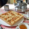 Tarte fleurie à la compote de pommes