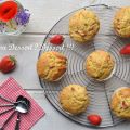 Muffins moelleux aux fraises, parfumés au citron