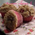 Muffins fraises et rhubarbe